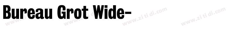 Bureau Grot Wide字体转换